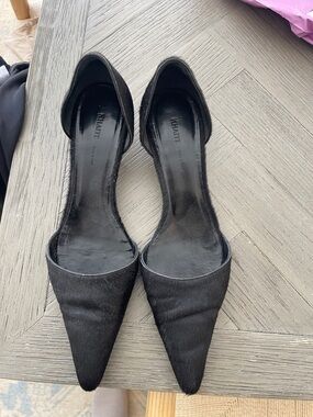 Khaite black kitten heel